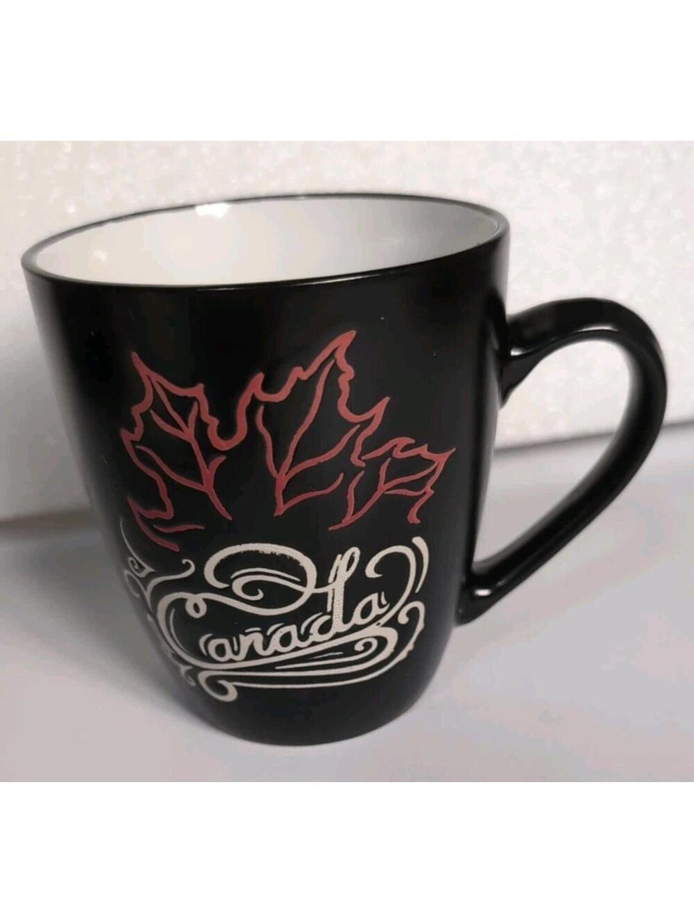 Maple Leaf Design Canada Coffee Mug Embossed
